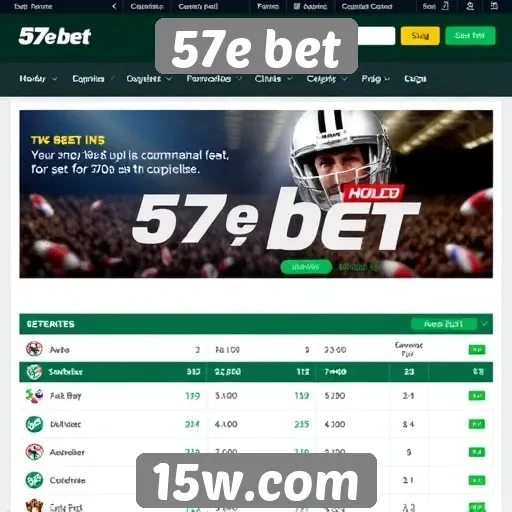 Novas funcionalidades do site 57e bet em destaque